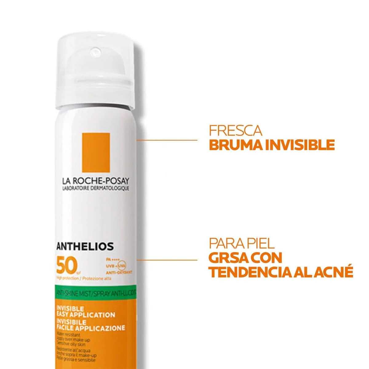 Anthelios Bruma Invisible 50 SPF de La Roche Posay dermapro tienda en linea protector solar