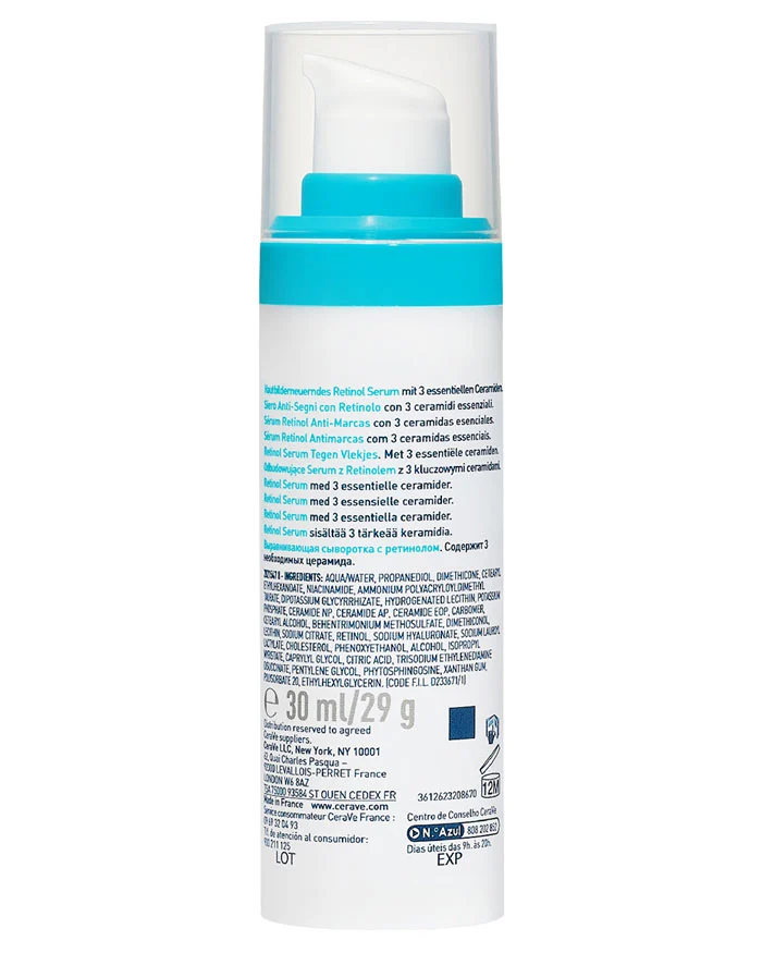 CERAVE SERUM RETINOL ANTI-MARCAS acné dermaPro dermafarmacia
