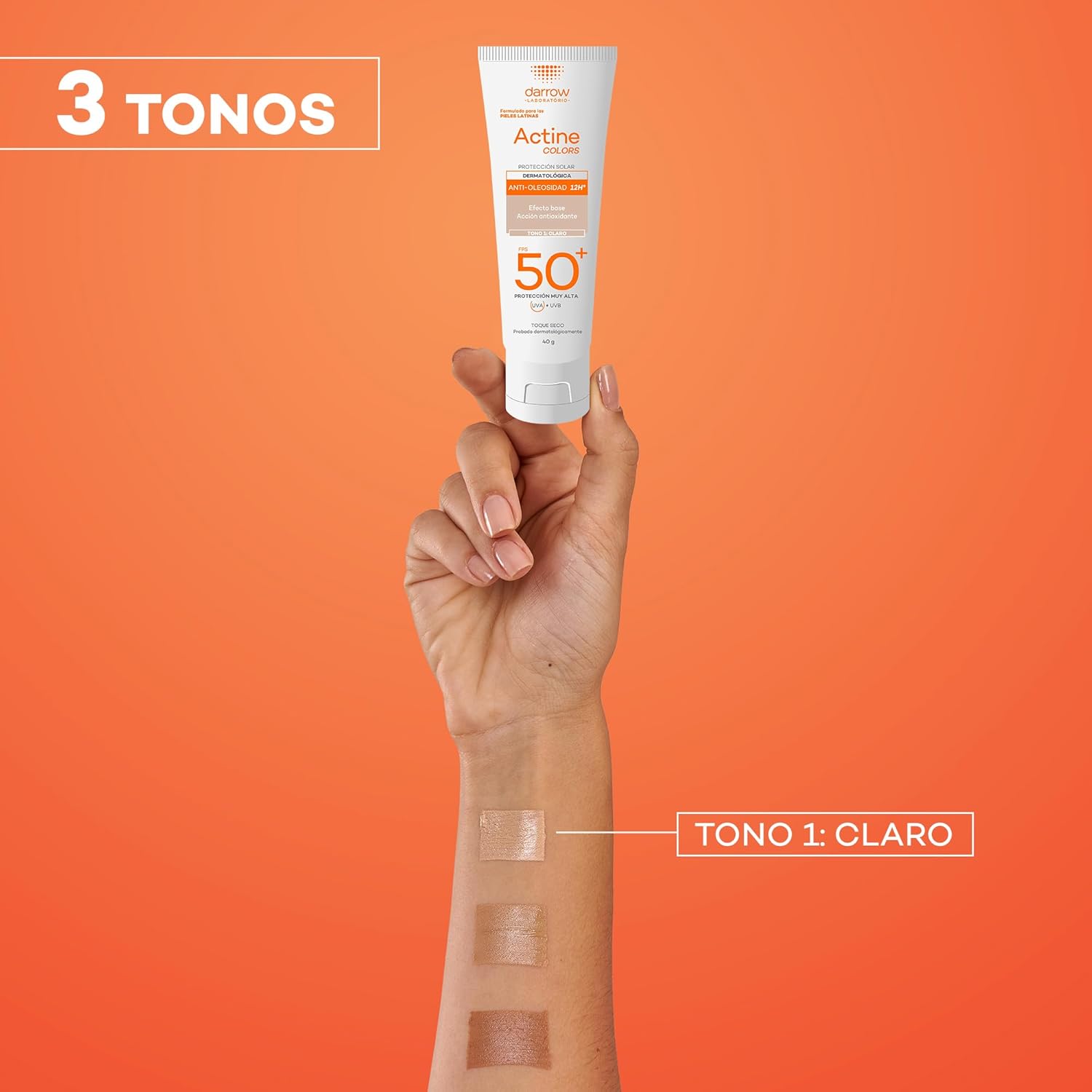 Darrow Actine Colors FPS 50+ Tono 1 Claro 40 g dermapro dermafarmacia