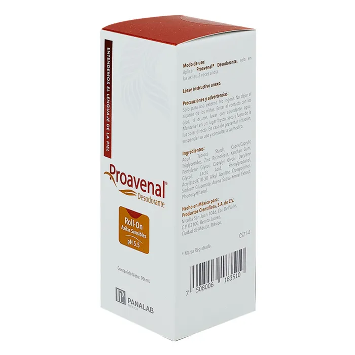 proavenal desodorante roll on dermapro dermafarmacia